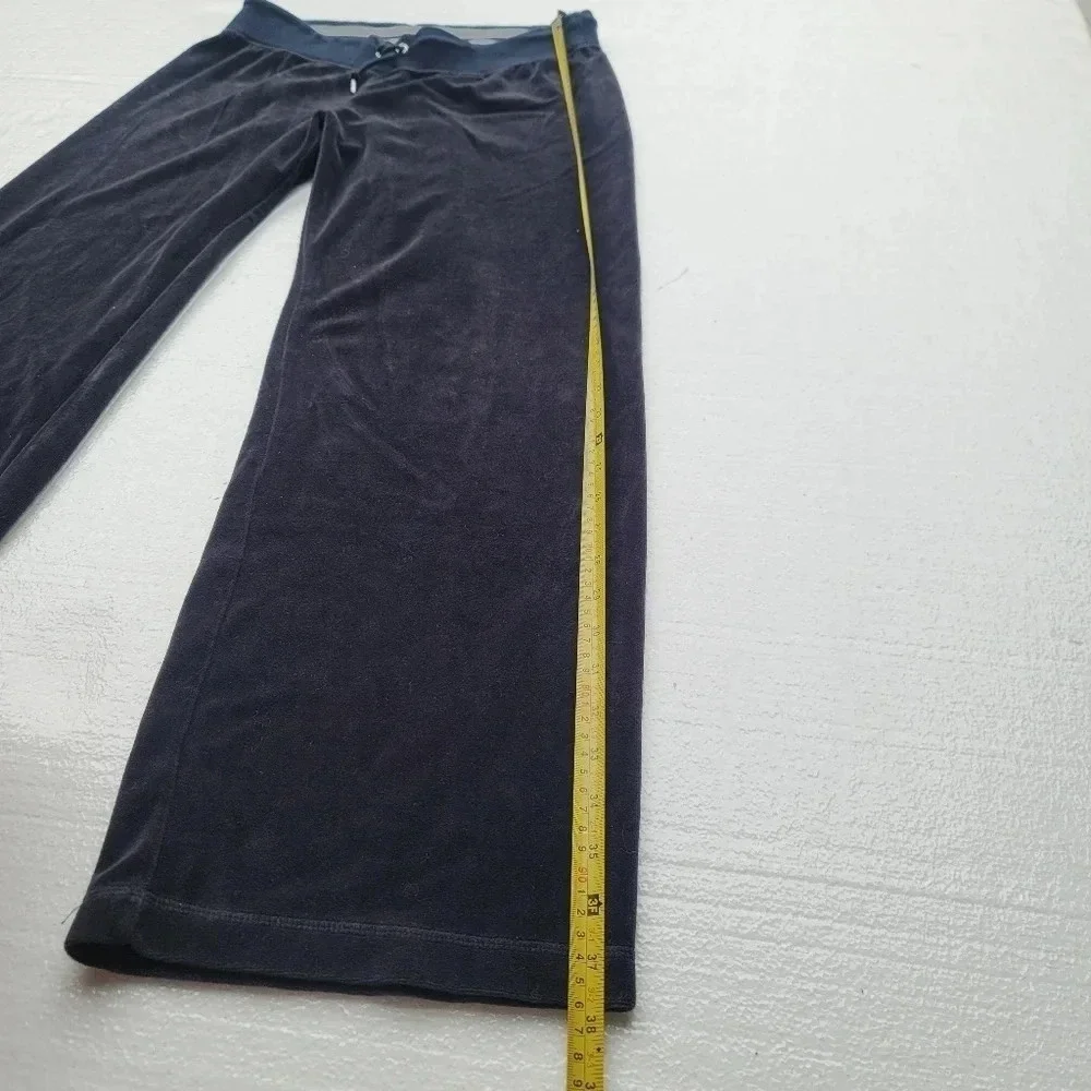 Nike The Athletic Dept Black Velvet Stretch Tack Pants Drawstring sz Medium M